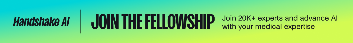 Join 20k+ experts to get paid to advance AI with your medical expertise!